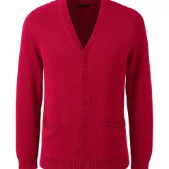 School Uniform Boys Cotton Modal Button Front Cardigan Sweater