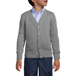 School Uniform Boys Cotton Modal Button Front Cardigan Sweater