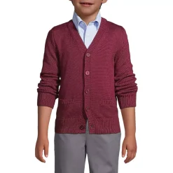 School Uniform Boys Cotton Modal Button Front Cardigan Sweater