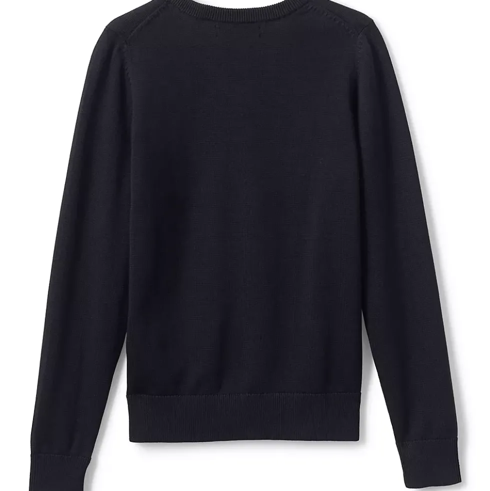 School Uniform Boys Cotton Modal Fine Gauge V-neck Sweater