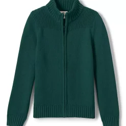 School Uniform Boys Cotton Modal Zip Front Cardigan Sweater