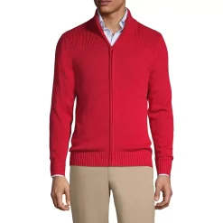 School Uniform Boys Cotton Modal Zip Front Cardigan Sweater