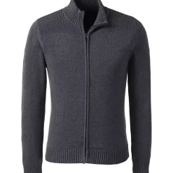 School Uniform Boys Cotton Modal Zip Front Cardigan Sweater