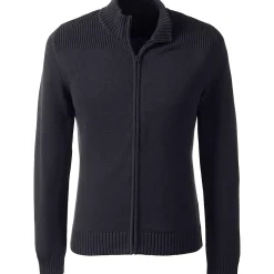 School Uniform Boys Cotton Modal Zip Front Cardigan Sweater