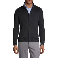 School Uniform Boys Cotton Modal Zip Front Cardigan Sweater