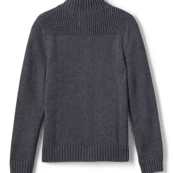 School Uniform Boys Cotton Modal Zip Front Cardigan Sweater