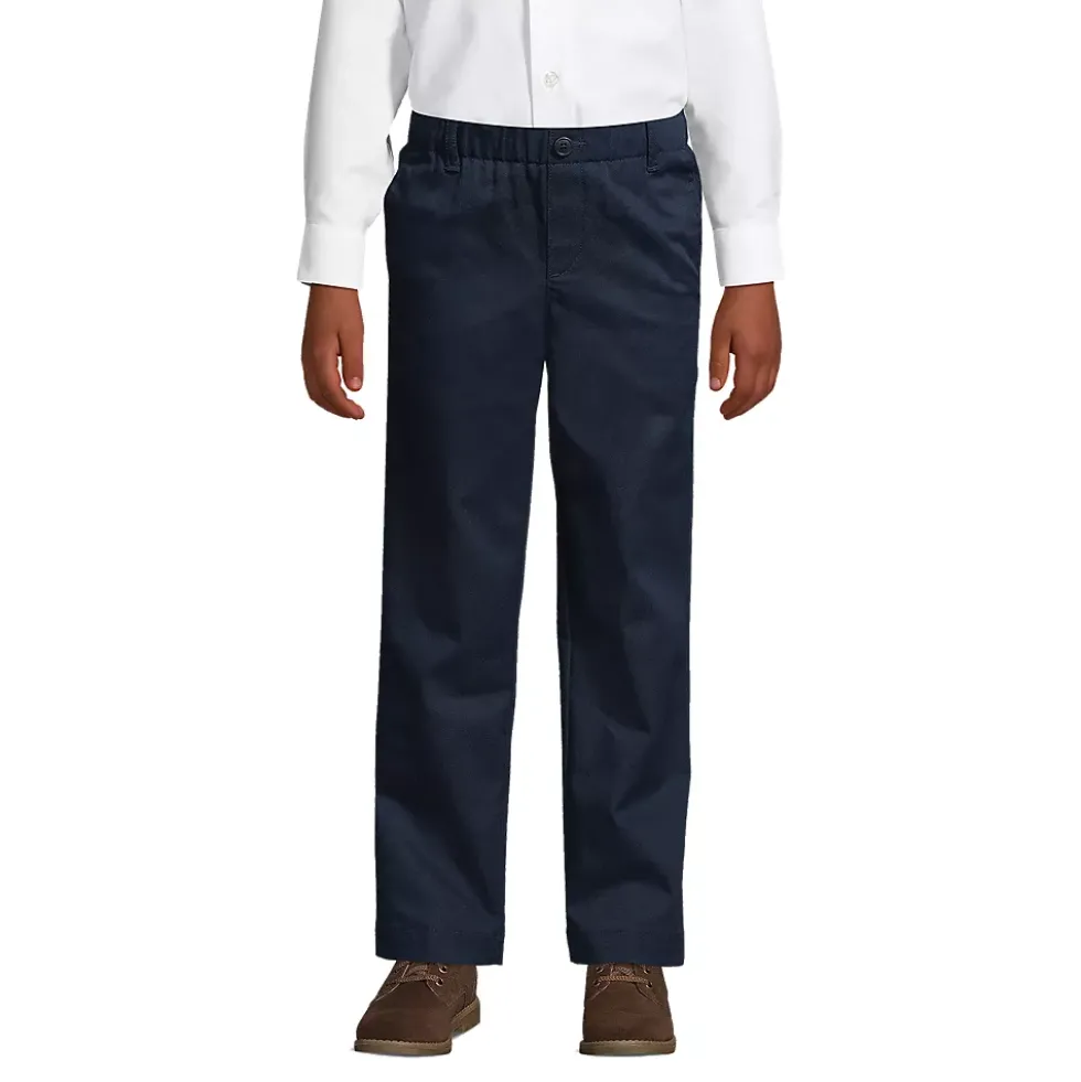 School Uniform Boys Elastic Waist Pull-On Chino Pants