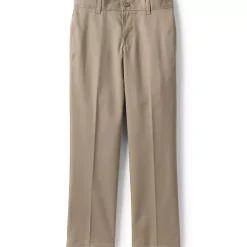 School Uniform Boys Iron Knee Blend Plain Front Chino Pants