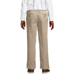 School Uniform Boys Iron Knee Blend Plain Front Chino Pants