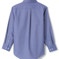 School Uniform Boys Long Sleeve Solid Oxford Dress Shirt