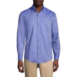 School Uniform Boys Long Sleeve Solid Oxford Dress Shirt