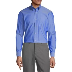 School Uniform Boys Long Sleeve No Iron Pinpoint Dress Shirt