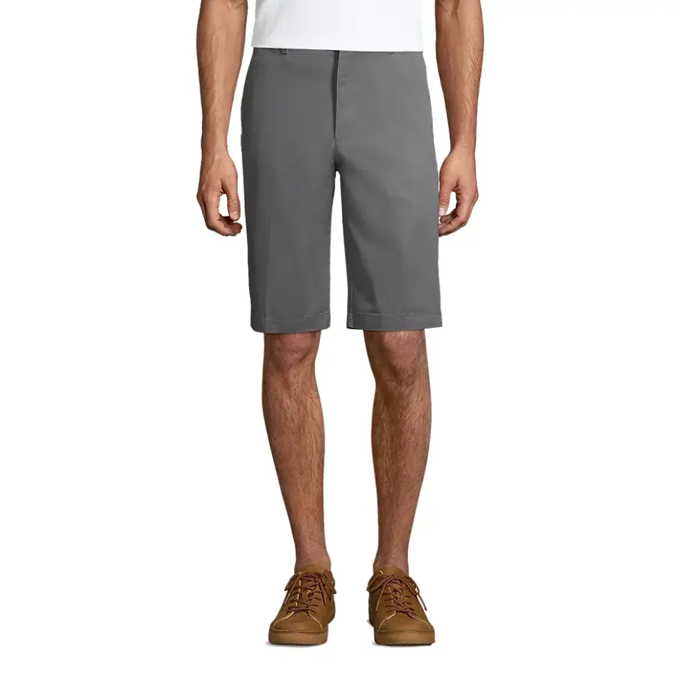 School Uniform Boys Plain Front Blend Chino Shorts