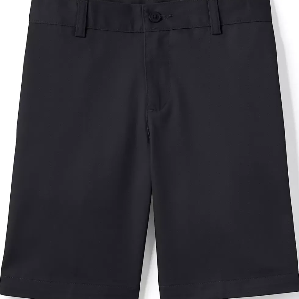 School Uniform Boys Plain Front Blend Chino Shorts