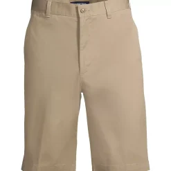 School Uniform Boys Plain Front Blend Chino Shorts