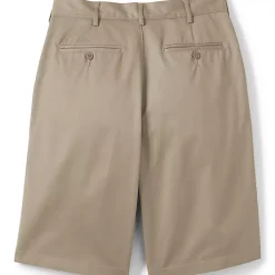 School Uniform Boys Plain Front Blend Chino Shorts