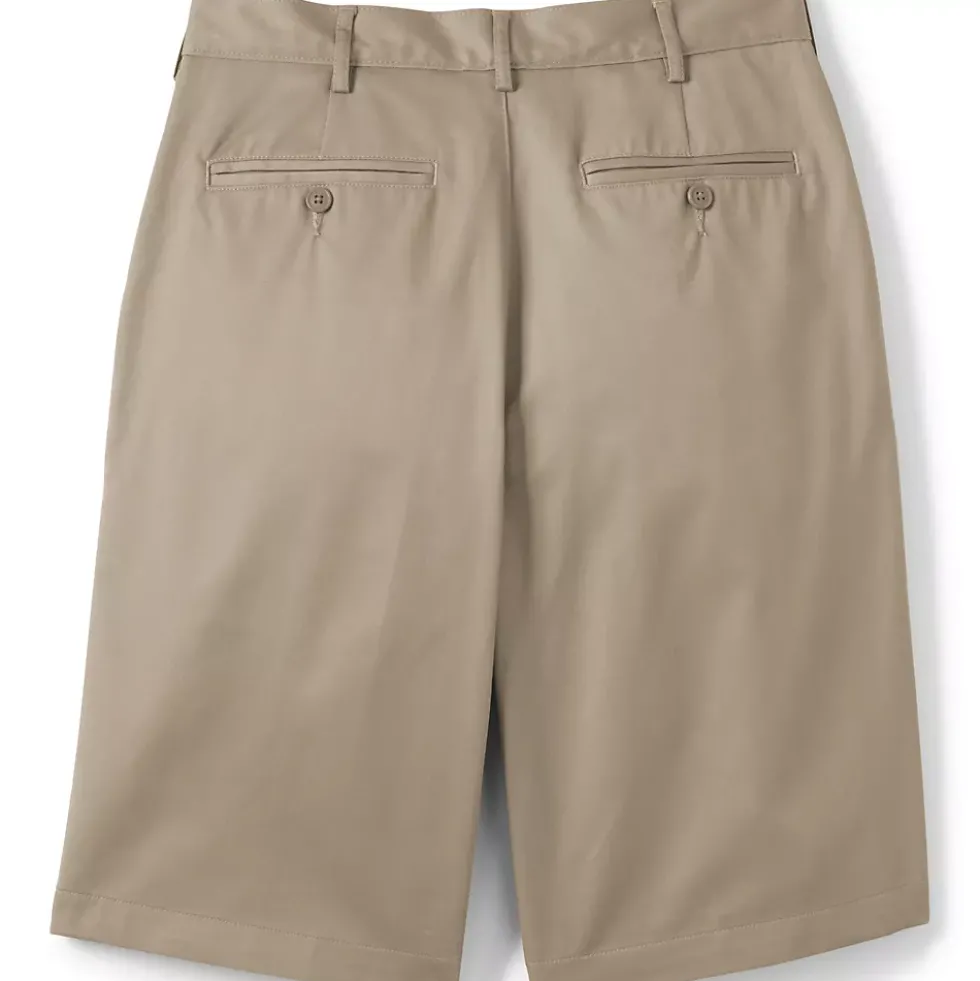 School Uniform Boys Plain Front Blend Chino Shorts