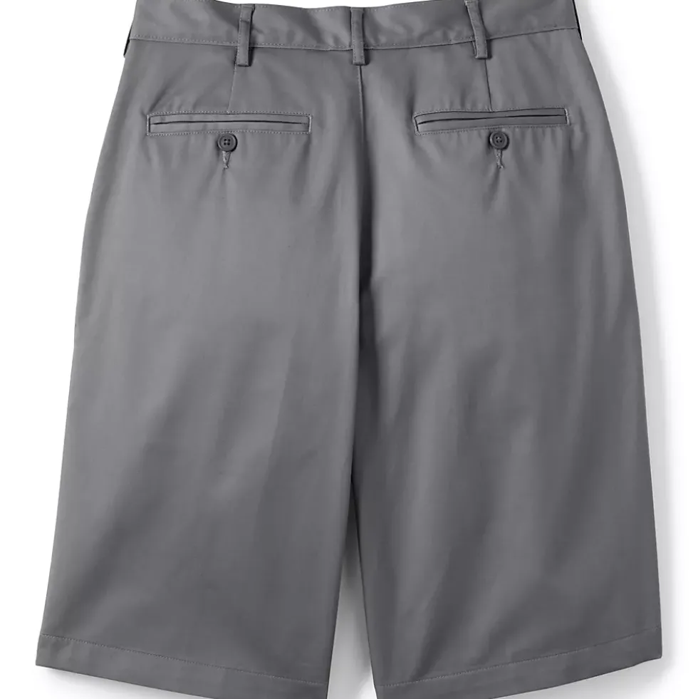 School Uniform Boys Plain Front Blend Chino Shorts