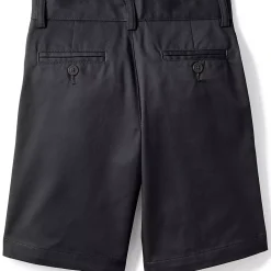 School Uniform Boys Plain Front Blend Chino Shorts