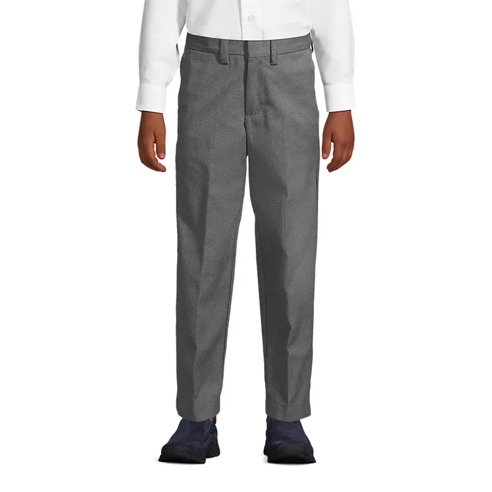 School Uniform Boys Plain Front Dress Pants