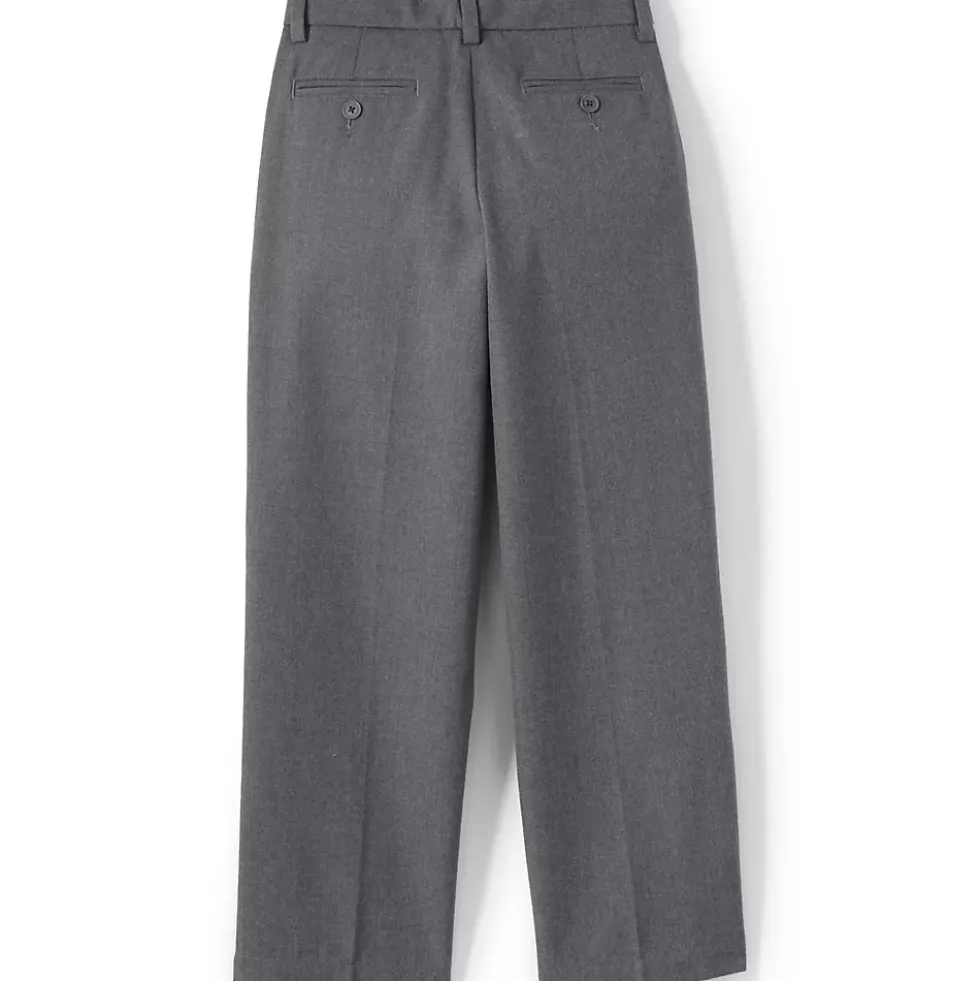 School Uniform Boys Plain Front Dress Pants