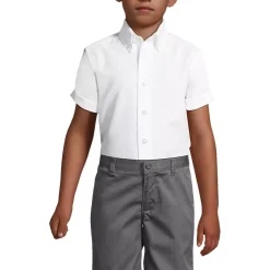 School Uniform Boys Short Sleeve Oxford Dress Shirt