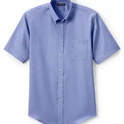 School Uniform Boys Short Sleeve No Iron Pinpoint Dress Shirt