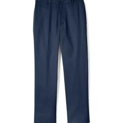 School Uniform Boys Tailored Fit Blend Iron Knee Plain Front Pants