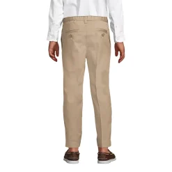 School Uniform Boys Tailored Fit Blend Iron Knee Plain Front Pants