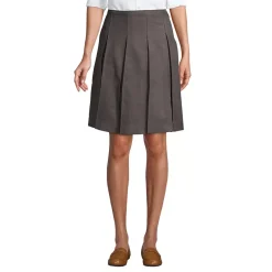 School Uniform Girls Box Pleat Skirt Top of Knee