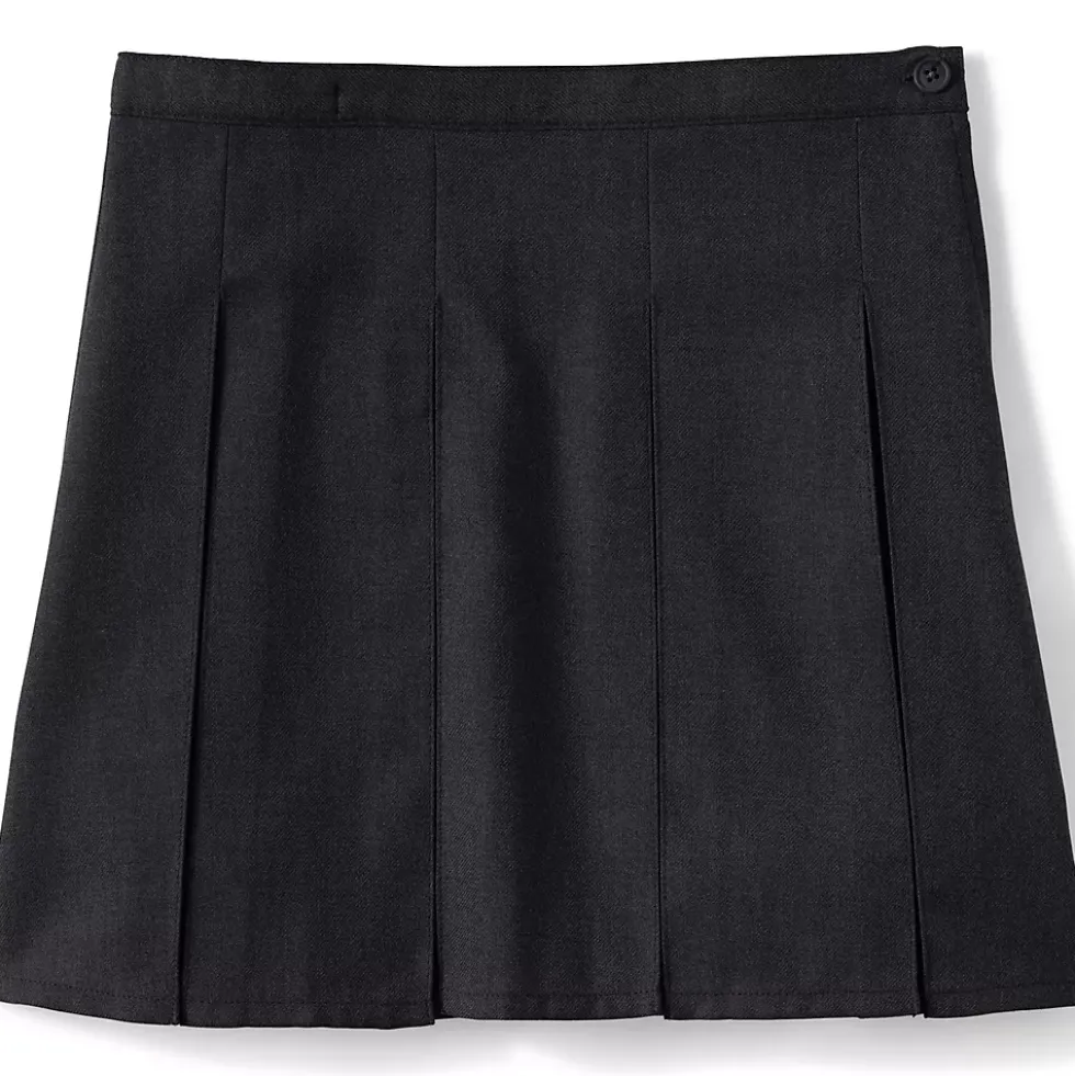 School Uniform Girls Box Pleat Skirt Top of Knee