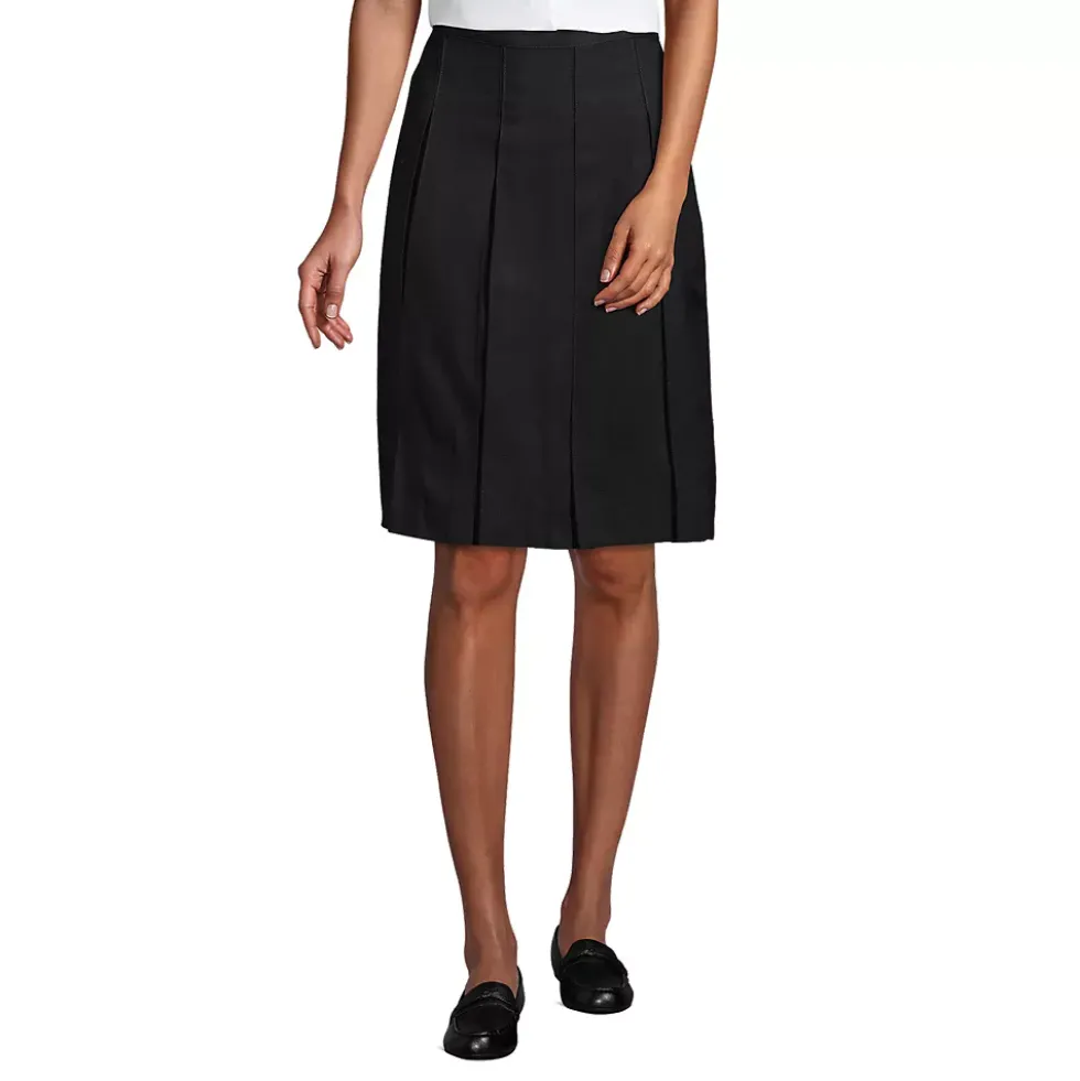 School Uniform Girls Box Pleat Skirt Top of Knee