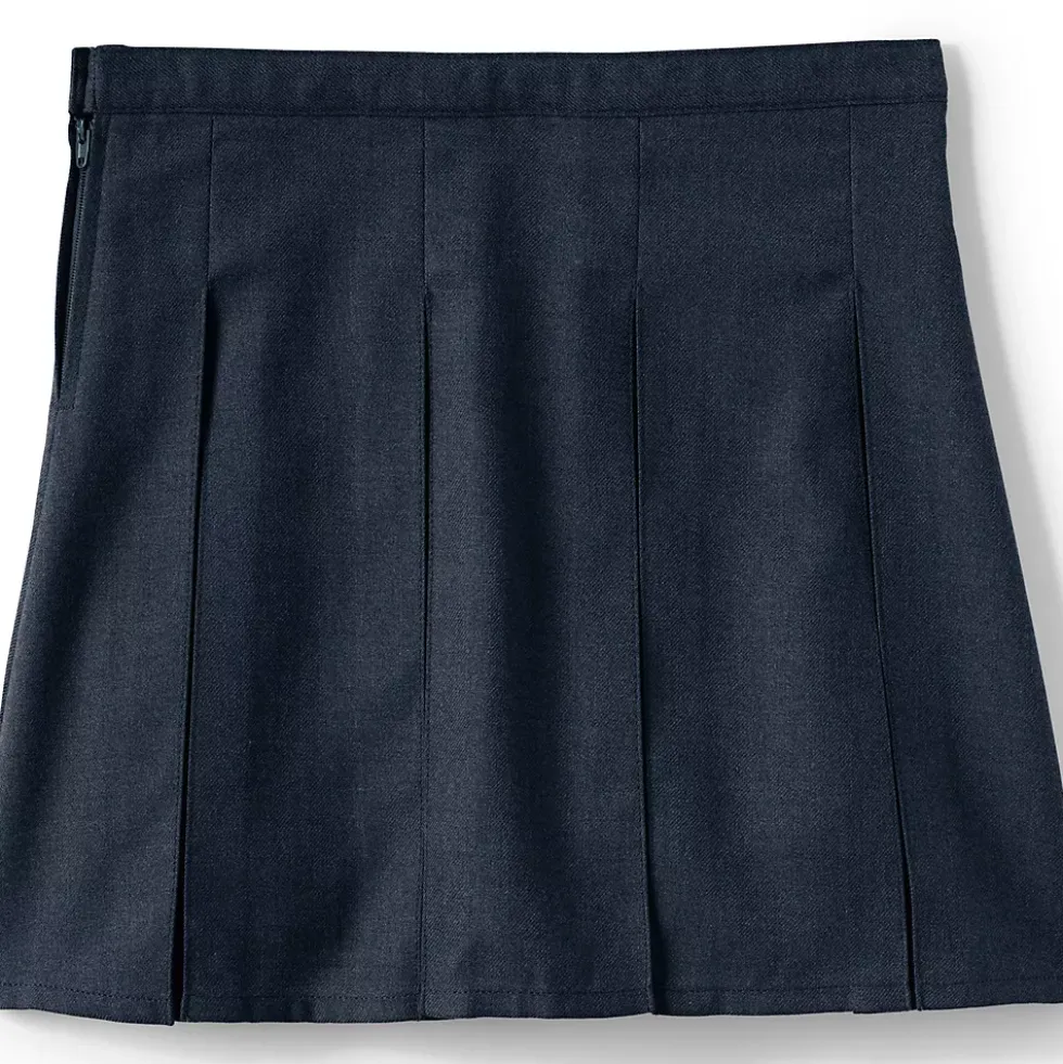 School Uniform Girls Box Pleat Skirt Top of Knee