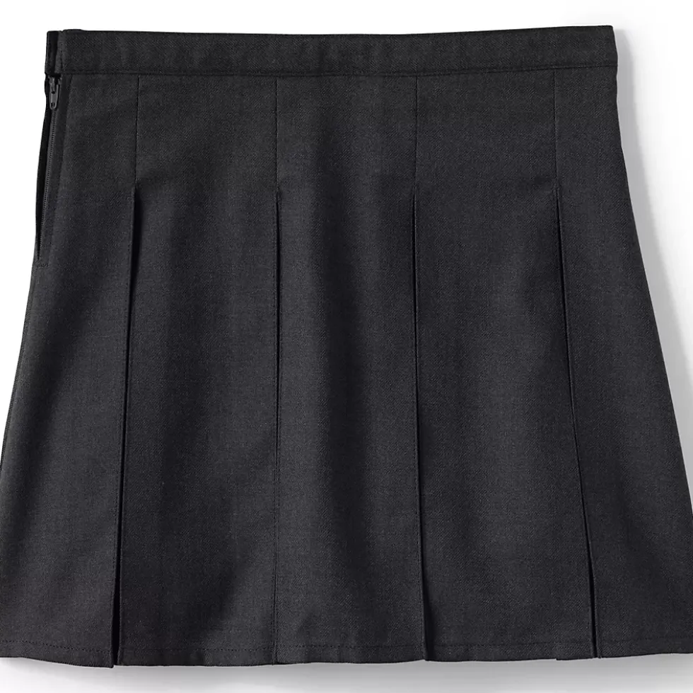 School Uniform Girls Box Pleat Skirt Top of Knee