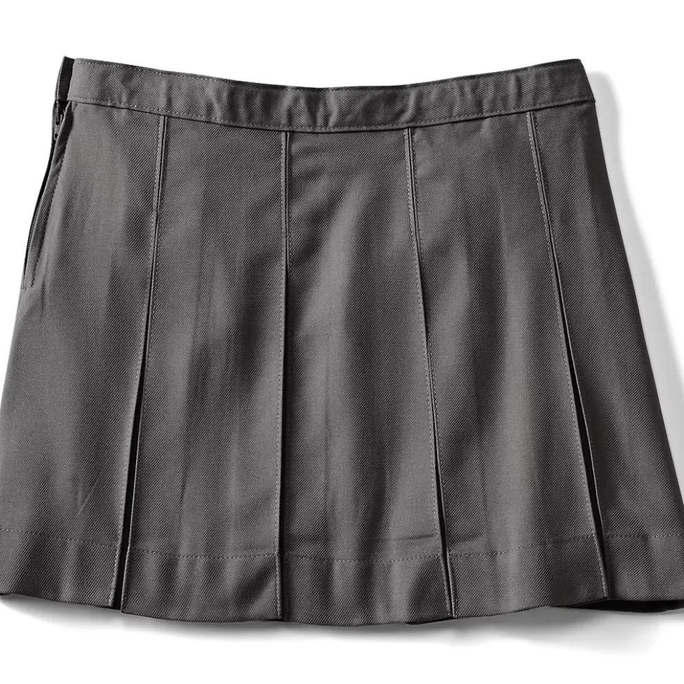 School Uniform Girls Box Pleat Skirt Above the Knee