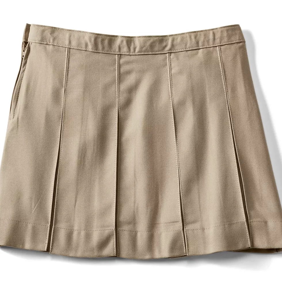 School Uniform Girls Box Pleat Skirt Above the Knee