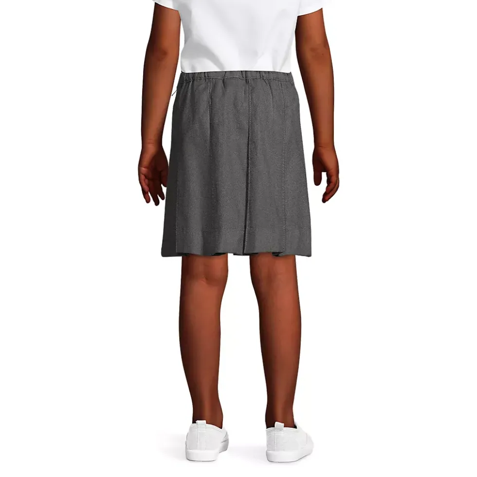 School Uniform Girls Box Pleat Skirt Above the Knee