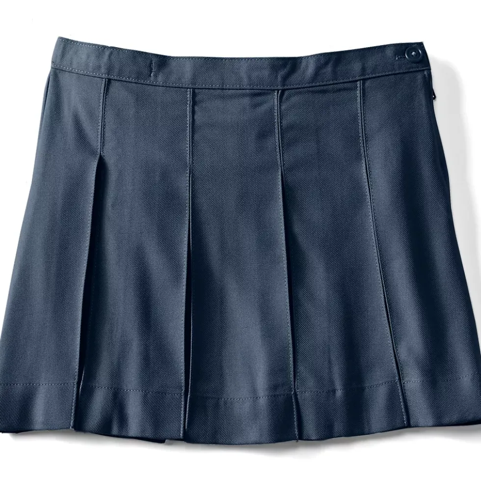 School Uniform Girls Box Pleat Skirt Above the Knee