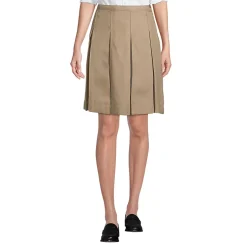 School Uniform Girls Box Pleat Skirt Above the Knee