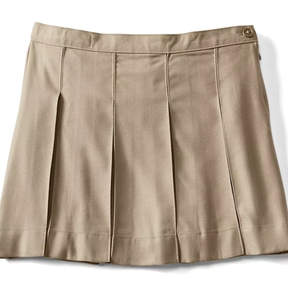 School Uniform Girls Box Pleat Skirt Above the Knee