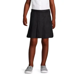 School Uniform Girls Box Pleat Skirt Above the Knee