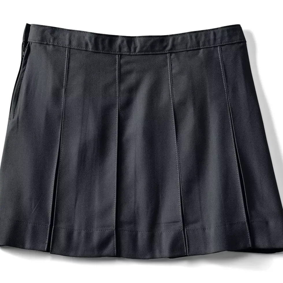 School Uniform Girls Box Pleat Skirt Above the Knee
