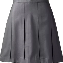 School Uniform Girls Box Pleat Skirt Above the Knee