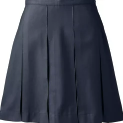 School Uniform Girls Box Pleat Skirt Above the Knee
