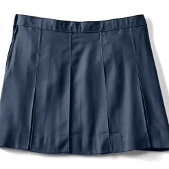 School Uniform Girls Box Pleat Skirt Above the Knee