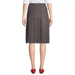 School Uniform Girls Box Pleat Skirt Below the Knee
