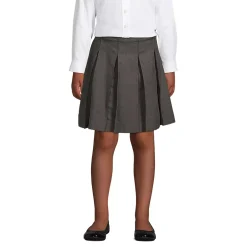 School Uniform Girls Box Pleat Skirt Below the Knee
