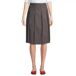 School Uniform Girls Box Pleat Skirt Below the Knee