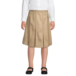 School Uniform Girls Box Pleat Skirt Below the Knee