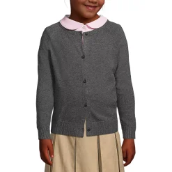 School Uniform Girls Cotton Modal Cardigan Sweater